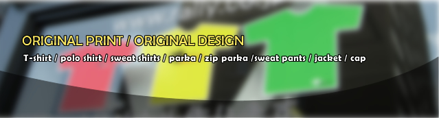 ORIGINAL PRINT / ORIGINAL DESIGN T-shirt / polo shirt / sweat shirts / parka / zip parka /sweat pants / jacket / cap